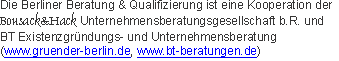 Die Berliner Beratung & Qualifizierung ist eine Kooperation der